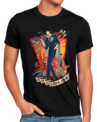 Bounty Blues Herren T-Shirt bebop manga swordfish