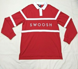 nike swoosh collared long sleeve