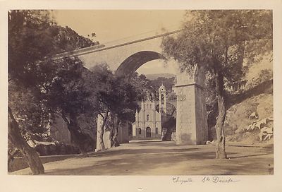 Monaco Monte Carlo Sainte Dévote Fotograf Enthaltung Vintage Albumine 1865