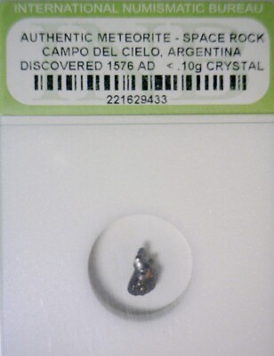 1576 METEORITE Slabbed Campo Del Cielo Meteor Space Rock LOT #21   NR
