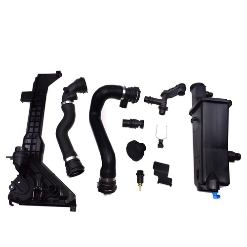 9X Coolant Expansion Tank Cap Mounting Plate Sensor Hose Thermostat For BMW E46 - Picture 1 of 6