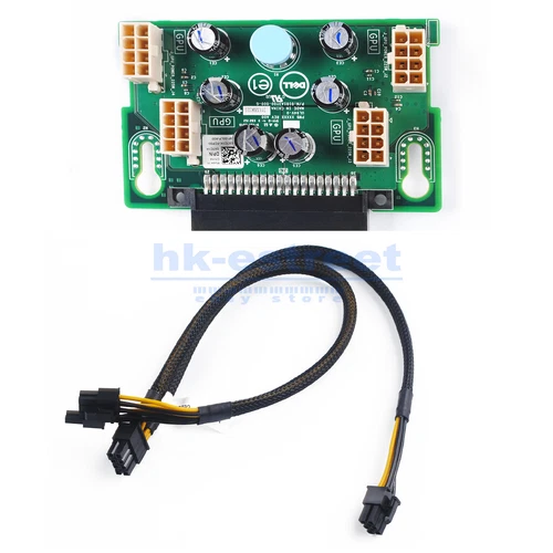 For Dell PowerEdge T620 T630 T640 GPU Power Supply Expansion Board X7C1K +Cable