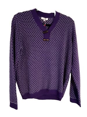 Une Ame Purple Pullover Sweater NWT Size XL