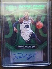 2019-20 Certified Established Green On-Card Auto SP 1/5 ROBERT COVINGTON  Wolves
