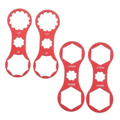 4Pcs Bicycle Front Fork Repair Tool Double Head Front Fork Cap Wrenchs 