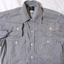 Vintage PRENTISS ® Made In USA - Navy Pinstripe - S Small - Shirt - Preowned