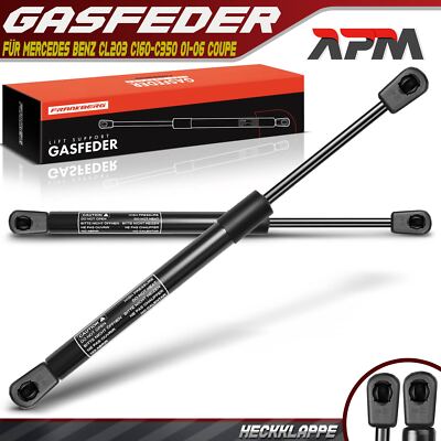2x Gasfeder Heckklappe Dämpfer 582mm 460N für Mercedes Benz CL203 BJ. 2001-2008