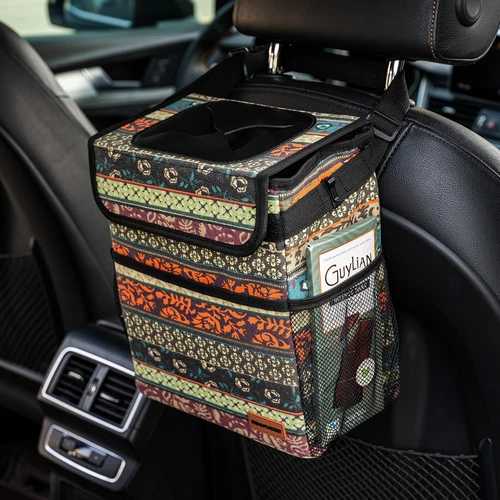 Bote de basura para coche: bonito bote de basura para coche a prueba de fugas co