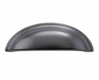 Hickory Hardware P3073-mb 3-3/4 (96mm) C.c. Gainsborough Cup Pull Matte Black Hickory Hardware P3073-mb 3-3/4 (96mm) C.c. Gainsborough Cup Pull Matte Black