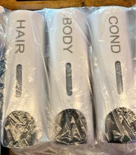 3-in-1 Wall Mounted Bathroom Shower Pump Dispenser Conditioner Bodywash Soap Gel