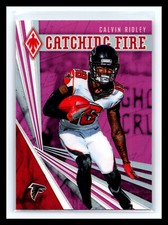 2019 Panini Phoenix Catching Fire Pink Serial # /199 Calvin Ridley #14