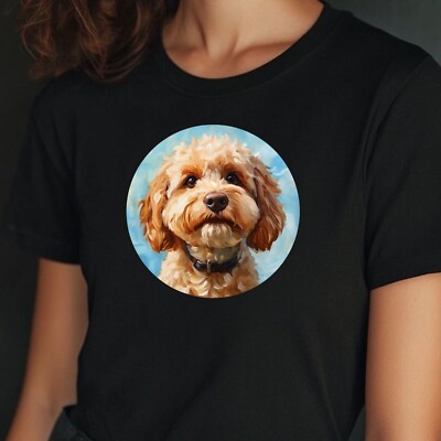 Frauen T-Shirt Cockapoo Porträt Motiv Baumwolle Größe S bis 3XL