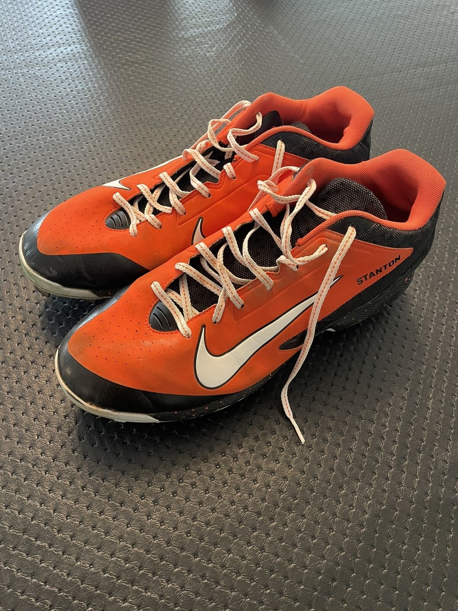 Limited Edition Giancarlo Stanton Miami Marlins Adidas Cleats Giancarlo Stanton Game Worn Nike Cleats New York Yankees  main image 4
