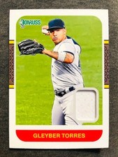 2021 Panini Donruss Gleyber Torres Retro 1987 Materials Jersey Relic Card