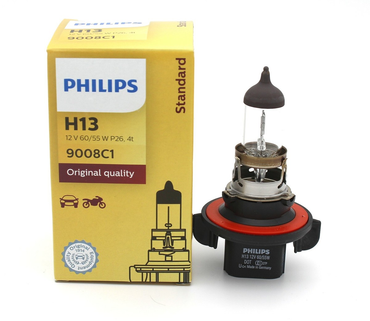 Philips 9008C1 H13 12V60/55W P26 4t car headlights auto lamp bulb