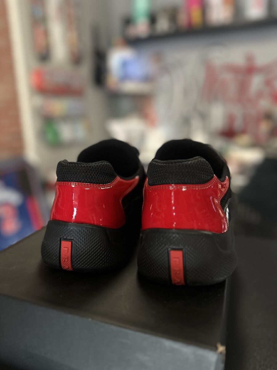 10.5UK/11.5US - Prada Mens Sneakers America's Cup/All Black 10.5UK/11.5US - Prada Mens Sneakers America's Cup/All Black