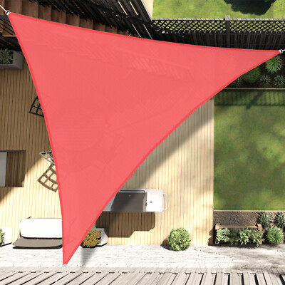 Red Outdoor Triangle Sun Shade Sail Canopy Shelter Cover Patio Awning Garden