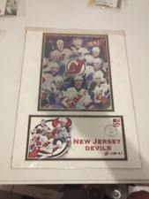 USPS 2003 NJ Devils Stanley Cup Commemorative Photo & Stamp In Original Plastic