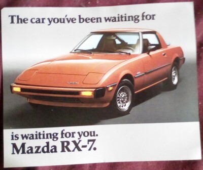 1979 Mazda Rx-7 Rx7 Original Car Sales Brochure - 9x11 sheet | eBay