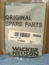 WACKER NEUSON INDUSTRIAL TOOLS, OIL LINE TUBE. 0110461  NEW OEM PART F-45