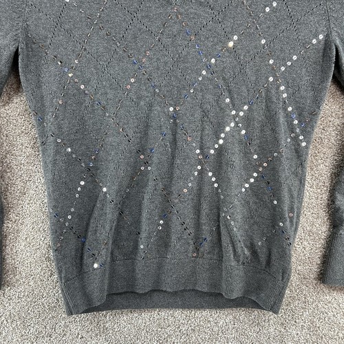Tommy Hilfiger Women's Sweater Size Large Gray Long Sleeve Pullover - Picture 3 of 10