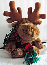 Dandee Plush Moose "17 Singing  Grandma got run over by a Reindeer  