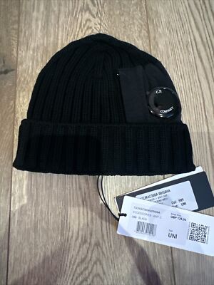 Black Cp Beanie Hat Cp Company Hat Black Top