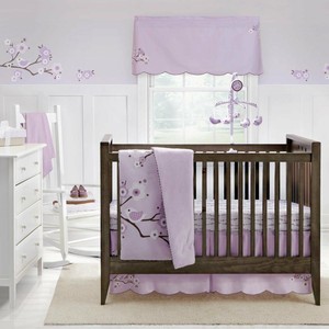 lilac crib bedding