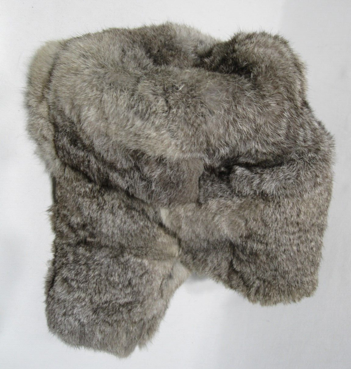 Vintage Rabbit Fur Trappers Hat Earflaps Quilted … - image 12