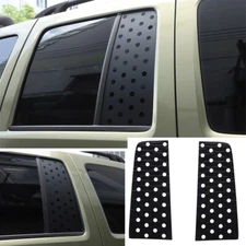 For Jeep Liberty 1999-2007 Black PVC Rear Small Window Glass Sticker Decal Trim