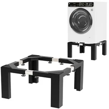 Heavy-Duty Laundry Pedestal, Full Size Adjustable Washer Dryer Stand