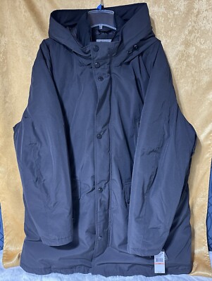 NWT Michael Kors Mens 3XB Hooded Parka Jacket Black Eggplant Coat $425