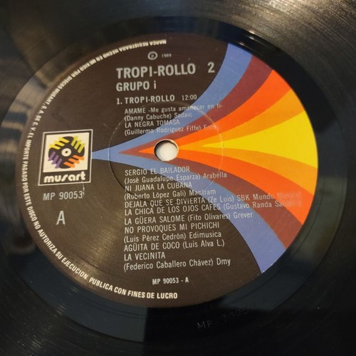 Lot Tropi-rollo Grupo I Vinyl LP Cumbia Balada Norteño Popurri 1 2 3 4 5 Musart - Picture 10 of 24