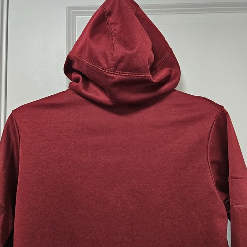 NIKE Hoodie Youth Large Burgundy Swoosh Dri Fit Baseball Pullover GUC - Picture 9 of 9