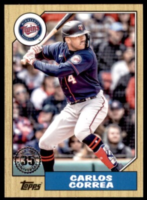 2022 Update 1987 Topps Baseball #87TBU-27 Carlos Correa 