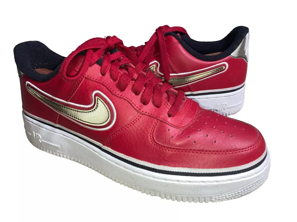 Nike Air Force One NBA Red, Men's Fashion, Footwear, Sneakers on