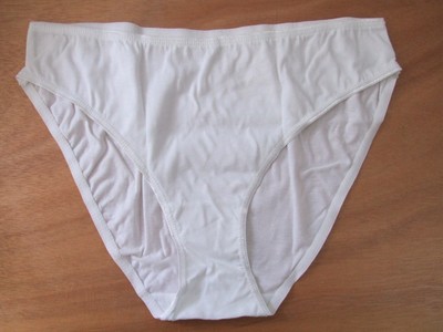 100 cotton high leg knickers