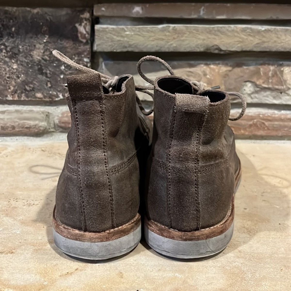 All Saints Distressed Rugged Leather Chukka Boot | eBay display picture 1