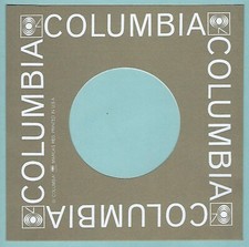 COLUMBIA grey straight top REPRODUCTION RECORD COMPANY SLEEVES - pack of 10 