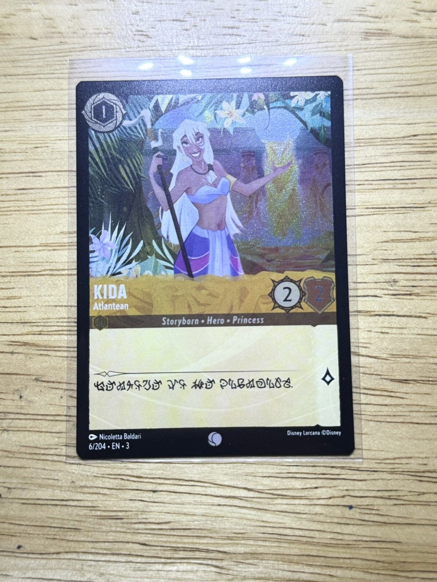 Disney Lorcana: Into The Inklands - Kida - Atlantean 6/204 - Cold Foil