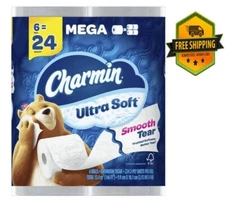 Charmin Ultra Soft Toilet Paper, 6 Mega Rolls