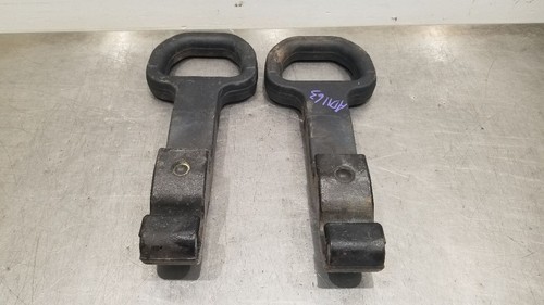 22 DODGE RAM 3500 FRONT BUMPER TOW HOOK SET PAIR BLACK - 第 6/12 張圖片