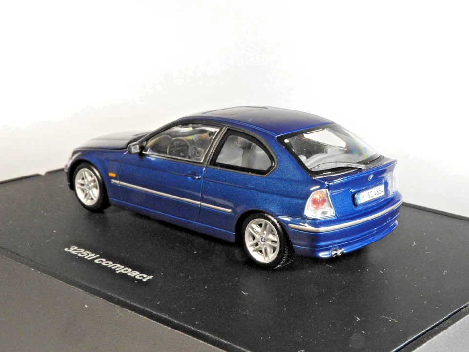 BMW 325 ti Compact E46 1:43 Blaumet. Minichamps in OVP BMW 80420029834 - Bild 3 von 4