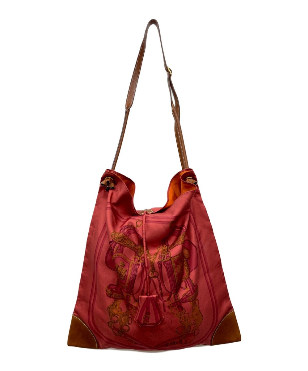 Authentic HERMES Red Silky City MM / Shoulder Bag Made in: France