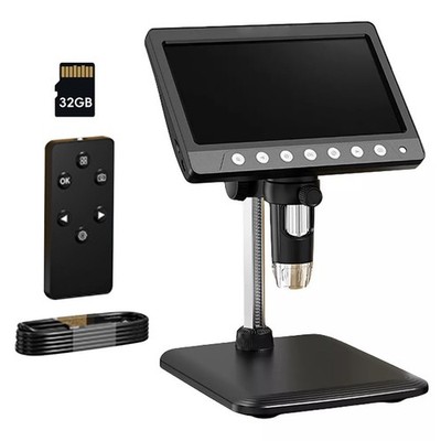 7 ''IPS Digital Microscope Tool 1200X 1080P Video Focusing Camera Microscope