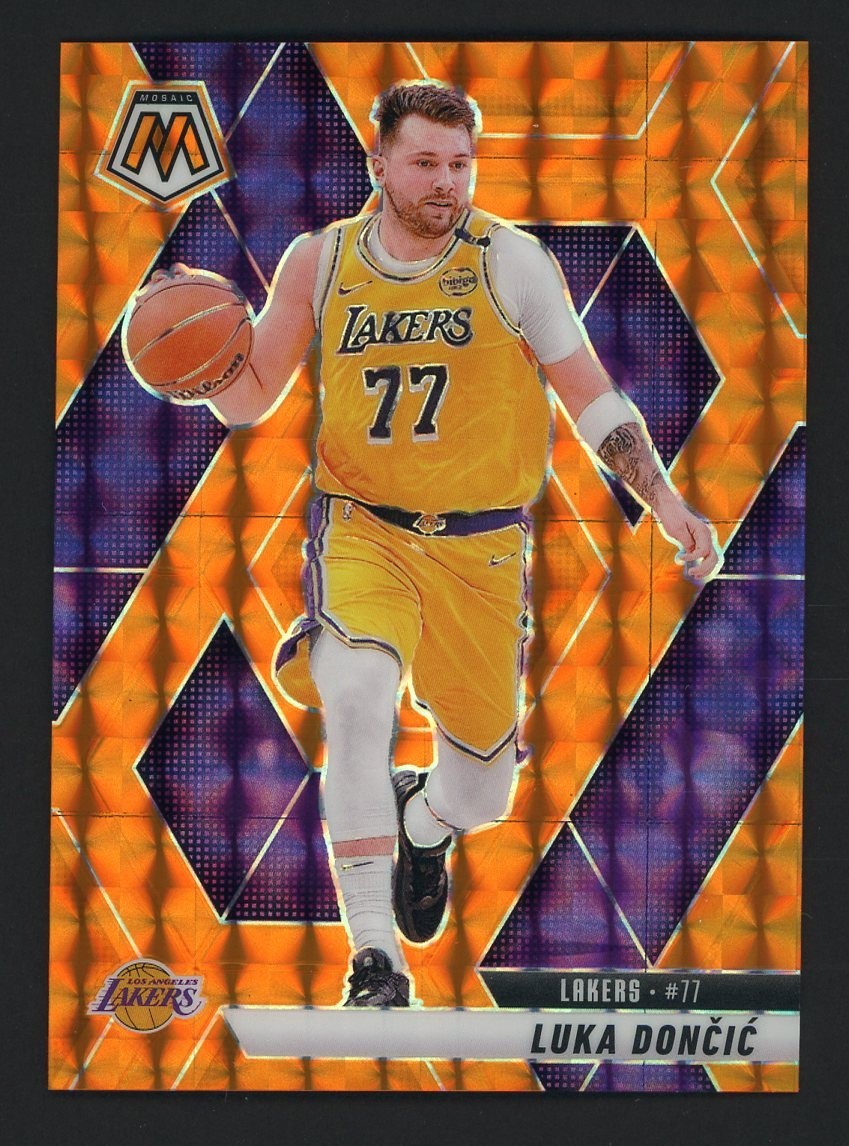 2024-25 Panini Orange Mosaic Prizm #100 Luka Doncic Los Angeles Lakers 90/249
