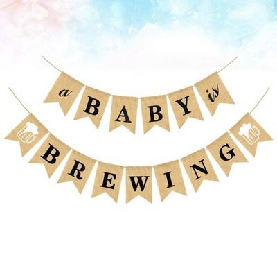 Baby Shower Deko Party -Dekorationsflagge Wimpelkette Zum Babygeburtstag