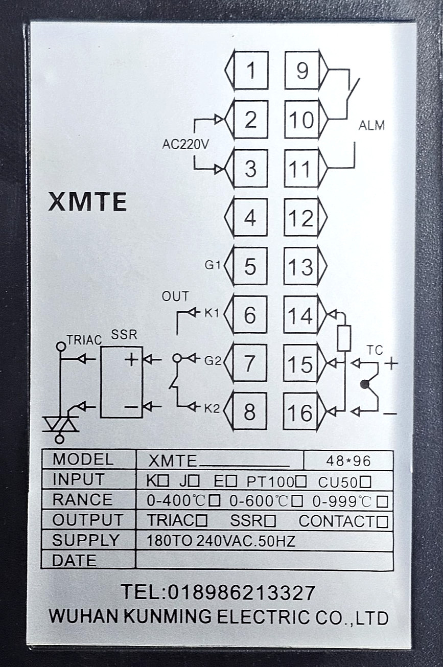 WUHAN | MINGYANG | XMTE-7601 | Temperature Controller