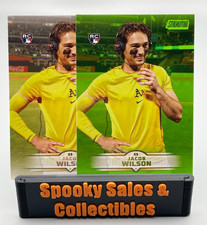 2025 Stadium Club - Jacob Wilson (RC) - Lime Green Foil Parallel + Base #33