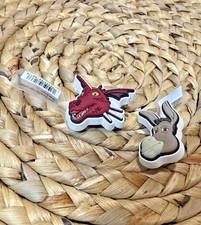 Crocs Jibbitz Donkey Dragon 2-Piece Bundle Authentic One of Each